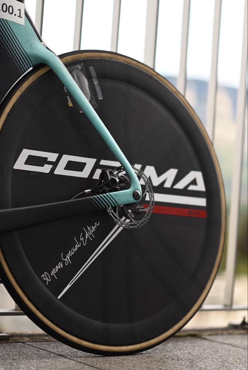 Pneus & Kompletträder: ROUE ARRIÈRE CORIMA PARACULAIRE WS TT DX DISC C+ TUBULAIRE – Gebraucht aus Lutry von ant_x62m