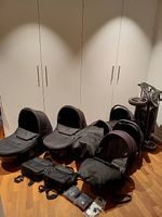 Zwillings-Kinderwagen mit Wannen, Sportsitzen & Maxicosis