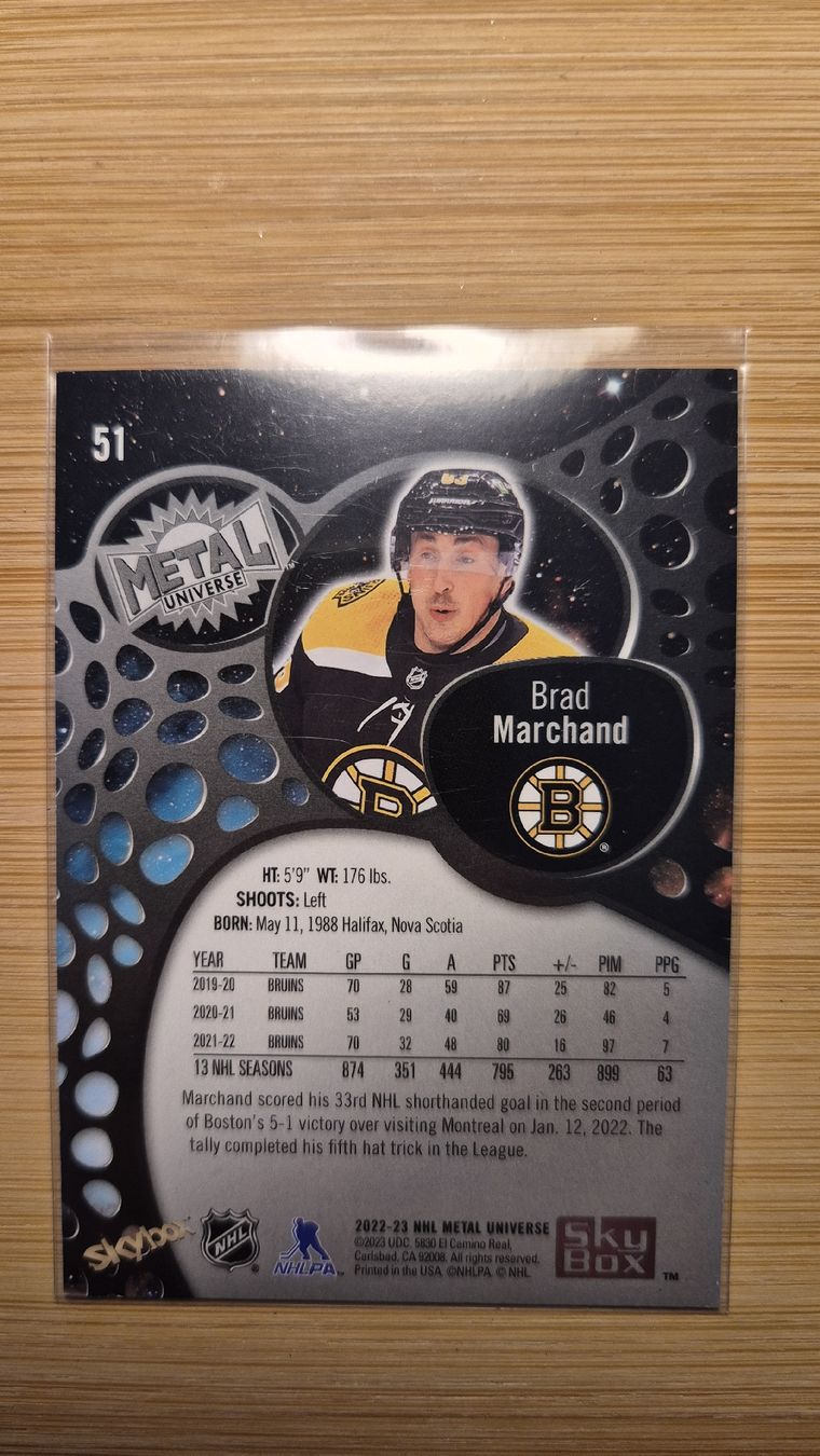 NHL Carte collezionabili: NHL Boston Bruins Brad Marchand – Usato da Bellach venduto da paedu-1980 1