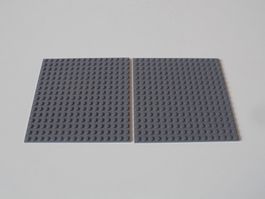 LEGO - 2 - GRAUE - 16 X 16 - NOPPEN