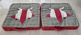 2 hochwertige Wendekissen/Sitzkissen im maritimen Design