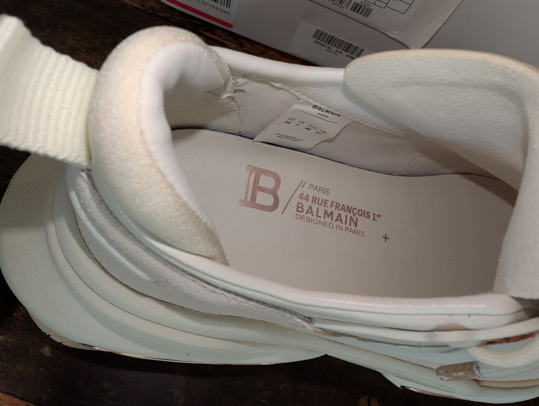 Balmain Scarpe da donna: BALMAIN B-Bold Leather Sneaker, Gr. 40, neu – Nuovo (secondo la descrizione) da Ermatingen venduto da Hanni_und_Nanni 7