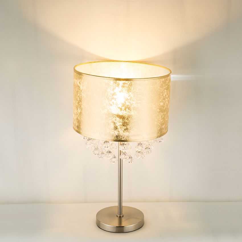 Lampade: Tischleuchte, 56 cm Höhe, Stoffschirm – Nuovo (secondo la descrizione) da Kreuzlingen venduto da Smart-Light 1