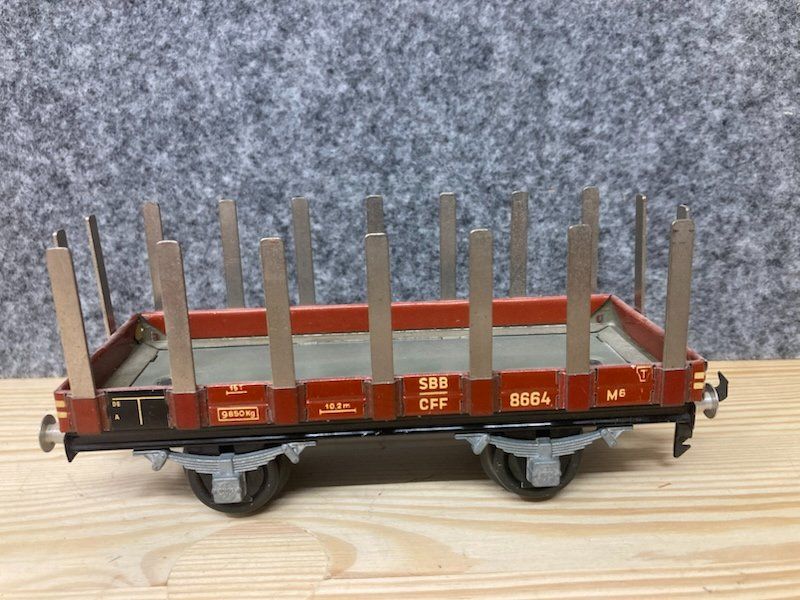 Buco Modellini di ferrovie: Buco Spur 0 Rungenwagen 8664 – Usato da Büsserach venduto da ModellbahnDepot 2
