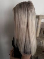 Blonde Echthaarverlängerung, 45-50cm Russische Echthaare