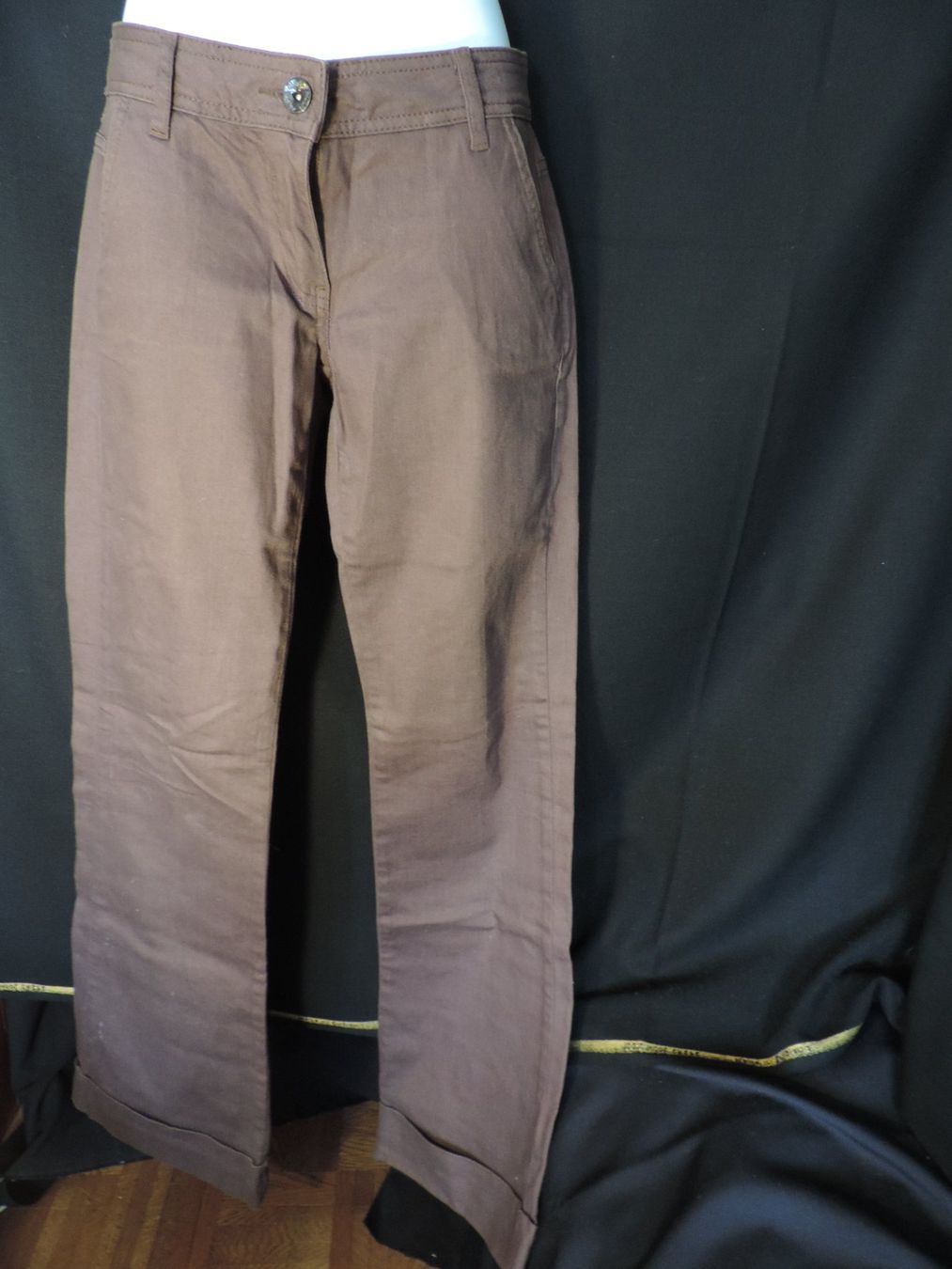 Pantaloni: pantalon patte d'éph brun – Usato da Genève venduto da Axelle333 1