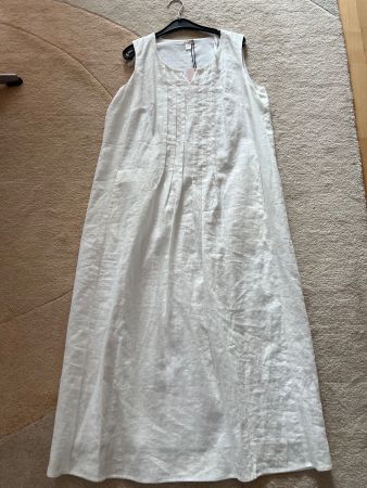 Leinenkleid weiss Gr 38
