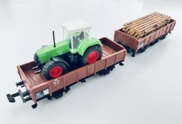2x Landwirtschaft Wagen mit TRAKTOR SPUR N