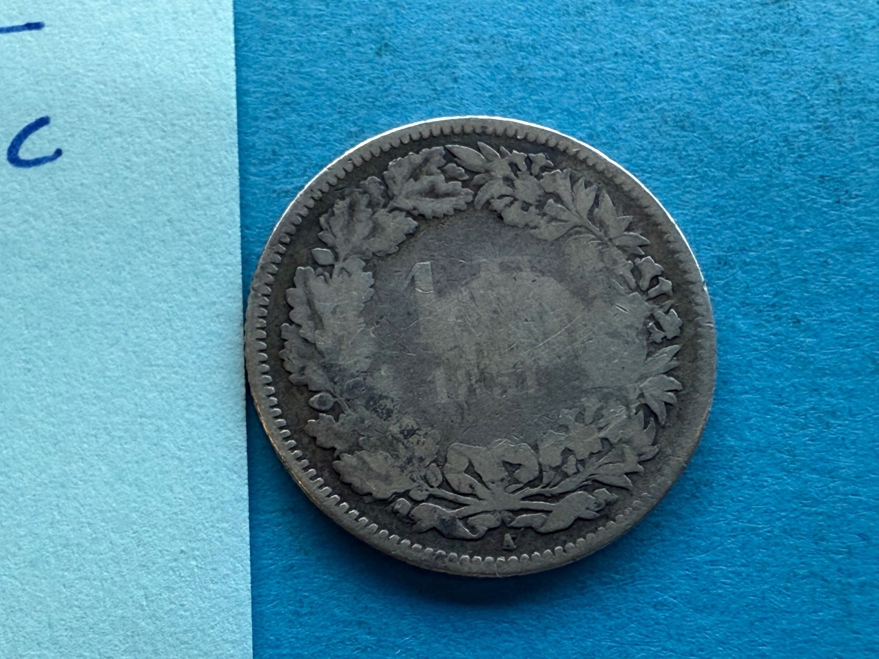 Tutti le monete: SUISSE : 1 FRANC 1851 – Usato da genève venduto da GEnumist 2