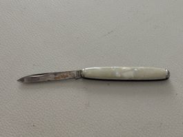 Taschenmesser Perlmutt Optik Made in Germany gebraucht