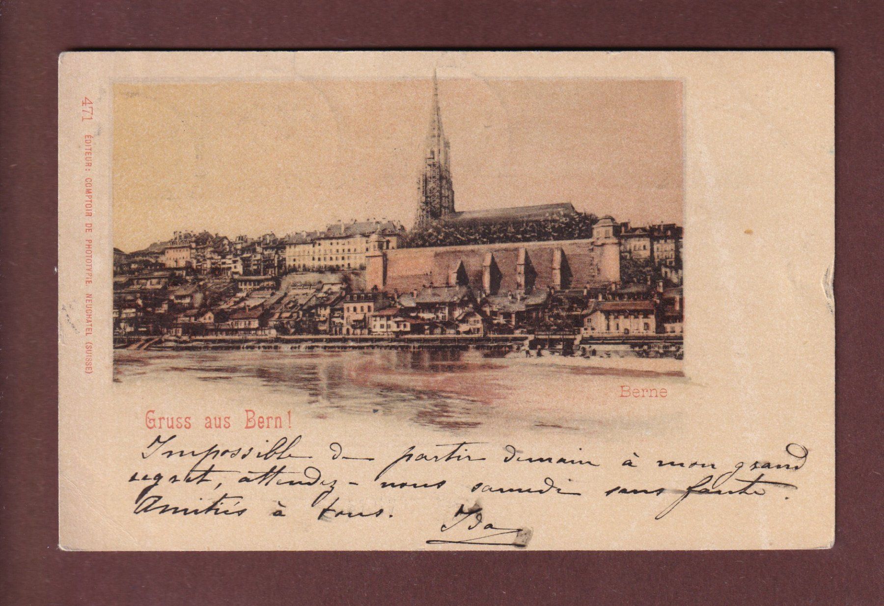 Cartoline postali: Gruss aus BERN - 1900 CPN – Usato da Pully venduto da nicecards-shop