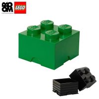 XXL Lego Aufbewahrungsbox 4 Noppen, Grün