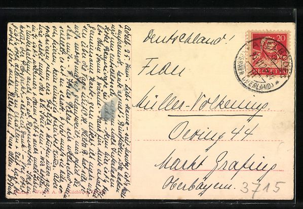 Cartoline postali: AK Adelboden, Kurhäuser im Ort, 1925 – Usato da Berlin venduto da bartko-reher 1