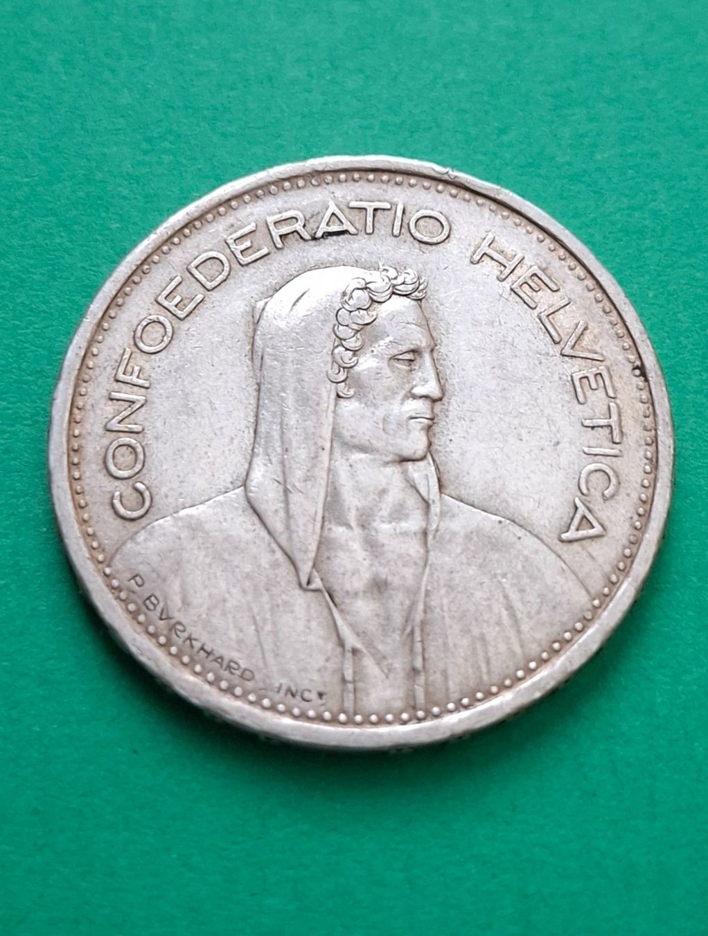 Tutti le monete: 5 FRANKEN SILBERMÜNZE 1954 SEHR SCHÖN – Usato da Siglistorf venduto da Winer03 1