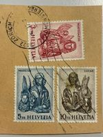 1961, Evangelisten - 3 Briefmarken, gestempelt