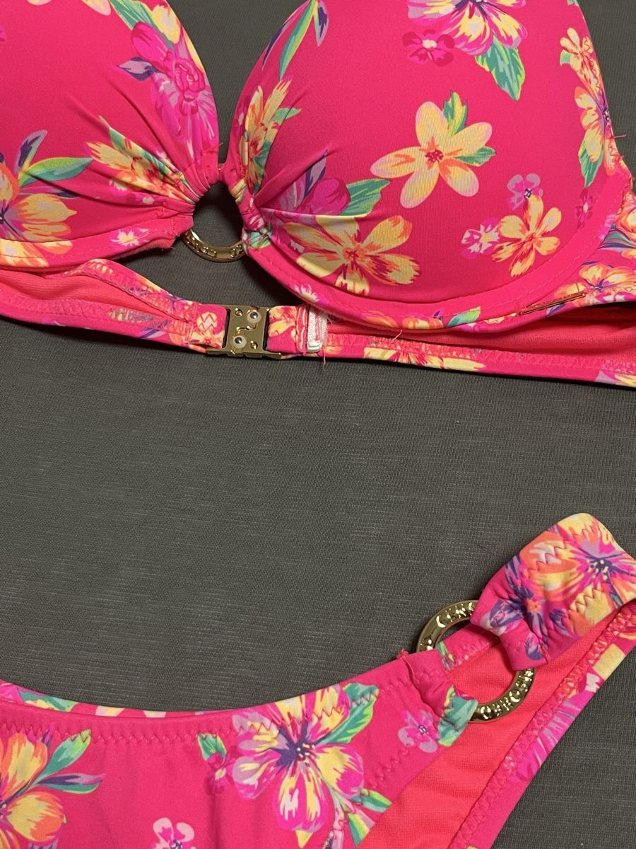 Costumi da bagno & Bikini: Pink Blumen Bikini Gr. S mit Push-up Effekt – Nuovo (secondo la descrizione) da Möhlin venduto da eny_lsk7 2