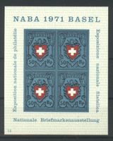 1971, Nationale Briefmarkenausstellung Basel (NABA) Nr.14 **