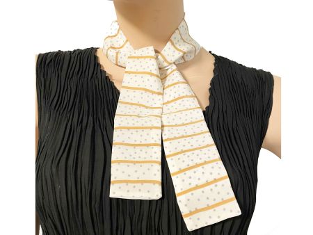 Twilly kleiner Schal 100%Seide Silvia-K eierschale mit beige
