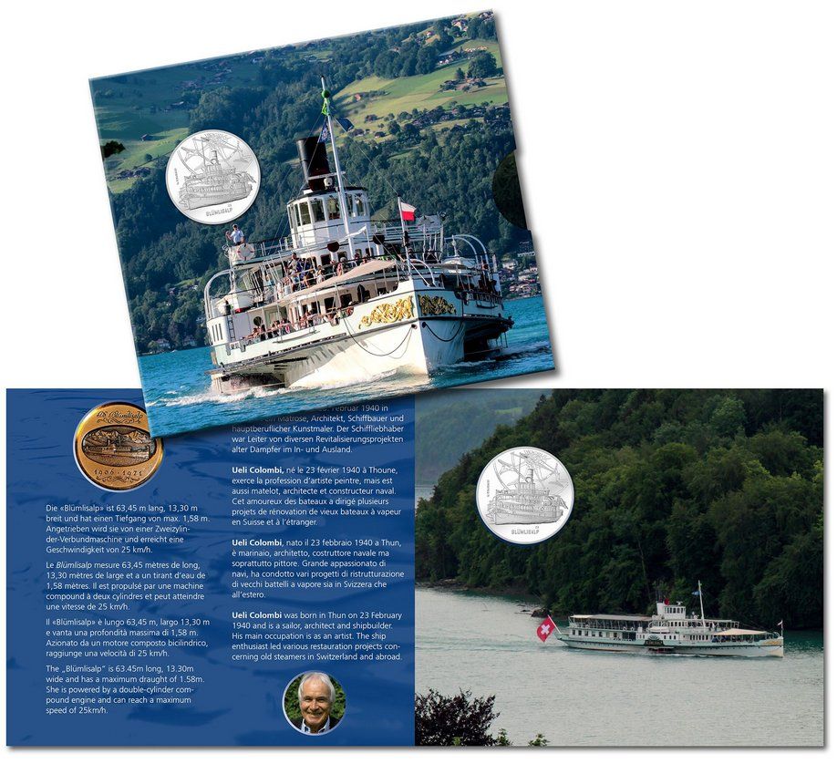 Schweiz 20Fr.Silbermünze «Blümlisalp», Folder 2019 Kaufen auf Ricardo