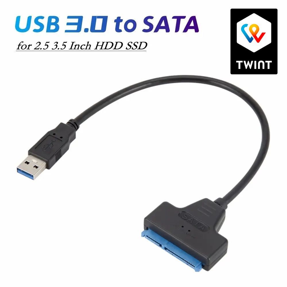 Unità & Adattatore: SATA zu USB 3.0 Kable Adapter 2.5 inch – Nuovo e nell'imballaggio originale da Zürich venduto da swiss.tech