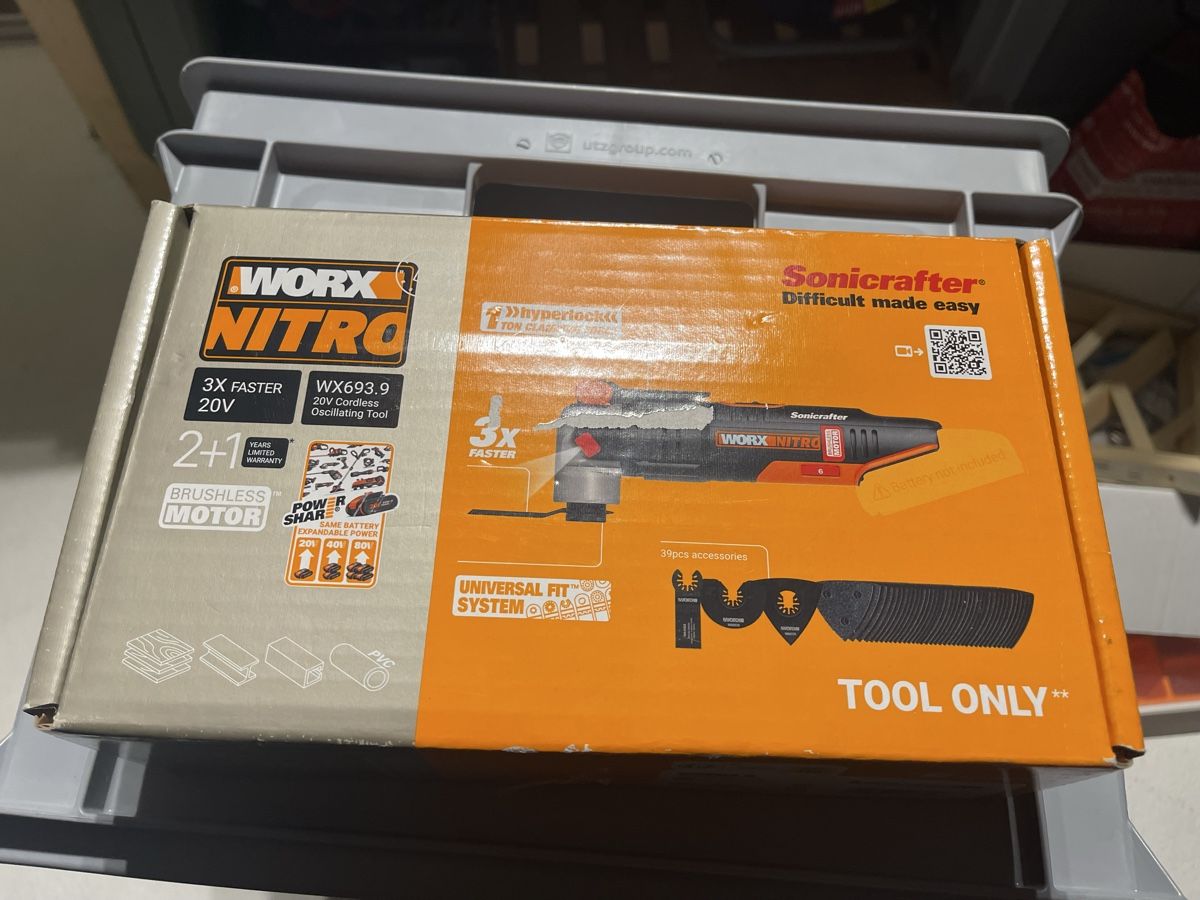 Worx Nitro WX693.9 Sonicrafter 20V - Multitool, Neuwertig (Neu (gemäss ...