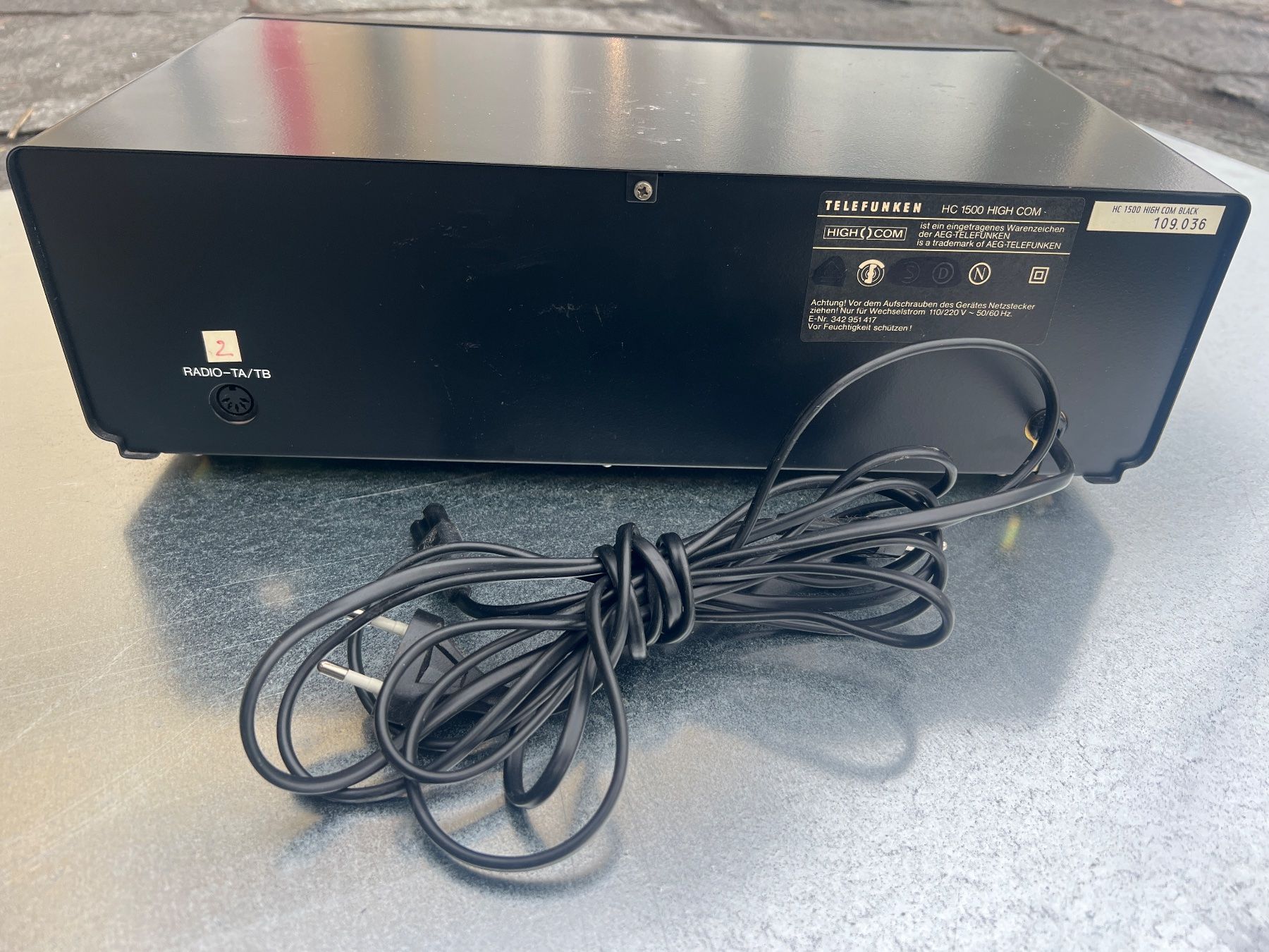 Telefunken Aufnahmegeräte: Telefunken HC 1500 High Com 1978 Kassettendeck – Gebraucht aus Egg b. Zürich von SwissTradingAgency 3