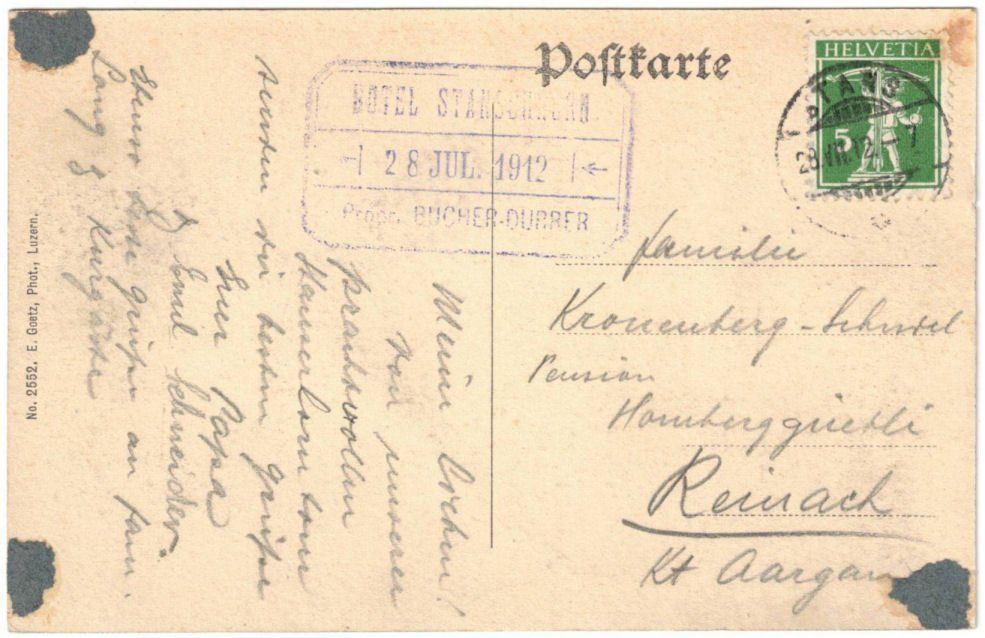 Cartoline postali: Stanserhorn - Standseilbahn – Usato da Binningen venduto da Mountainrider 1
