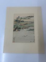 Holzschnitt asiatisch Japan coloriet auf Japanpapier