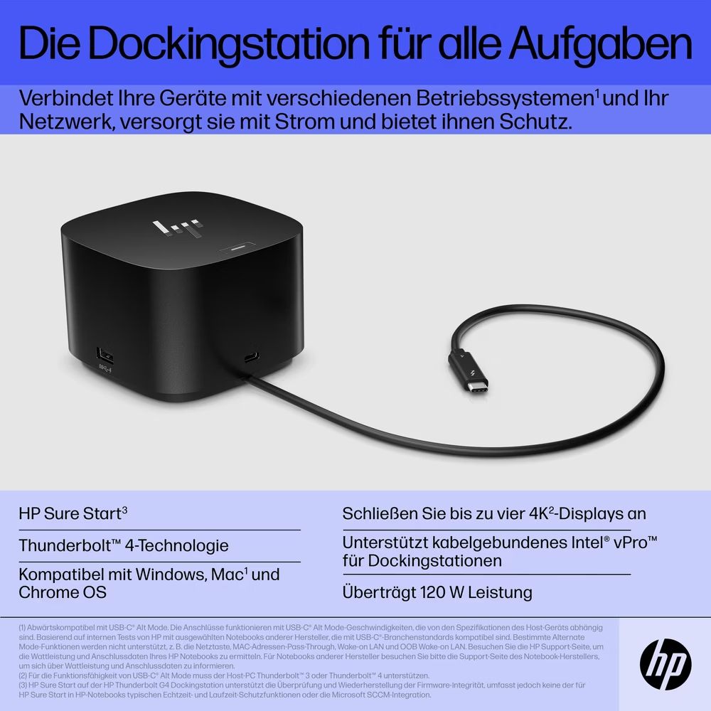 Docking station: Dockingstation HP Thunderbolt 120 W G4 Dock – Usato da Zumikon venduto da Jorgen_Peter 2