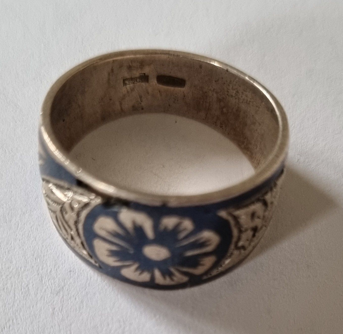 Anelli: Floraler Ring Silber Russland ca. Grösse 54 – Usato da Murg venduto da BocaChica1953 2