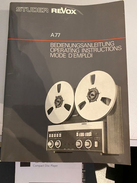 Magnétophone Revox A77 À VENDRE! - FR