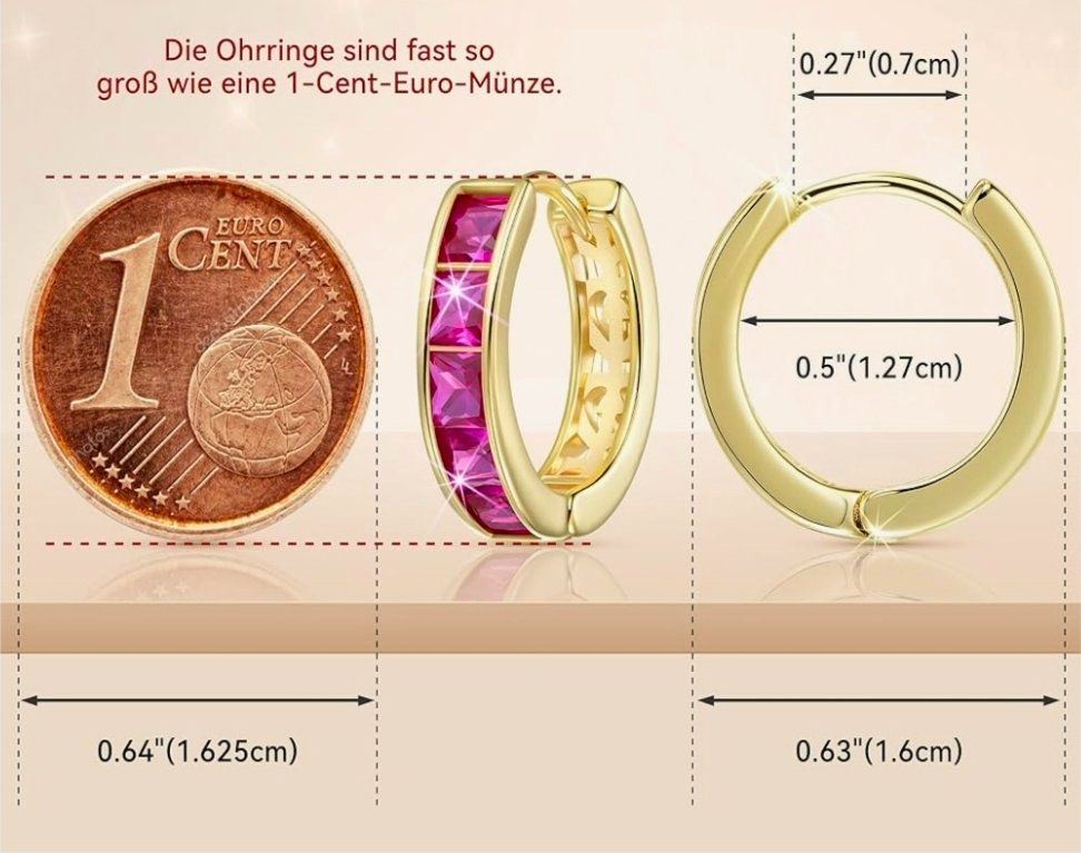 Orecchini pendenti & Orecchini a lobo: ohrringe vergoldet 14k – Nuovo e nell'imballaggio originale da Hemmental venduto da Schmuckstudio 1