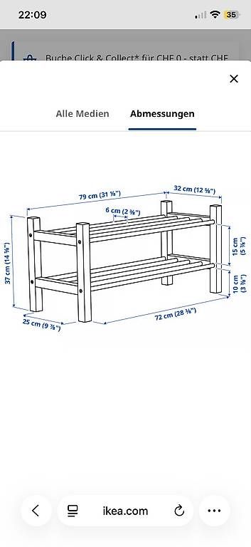 Scaffali: Ikea Schuhgestell – Usato da Bettlach venduto da bus_b68s 1