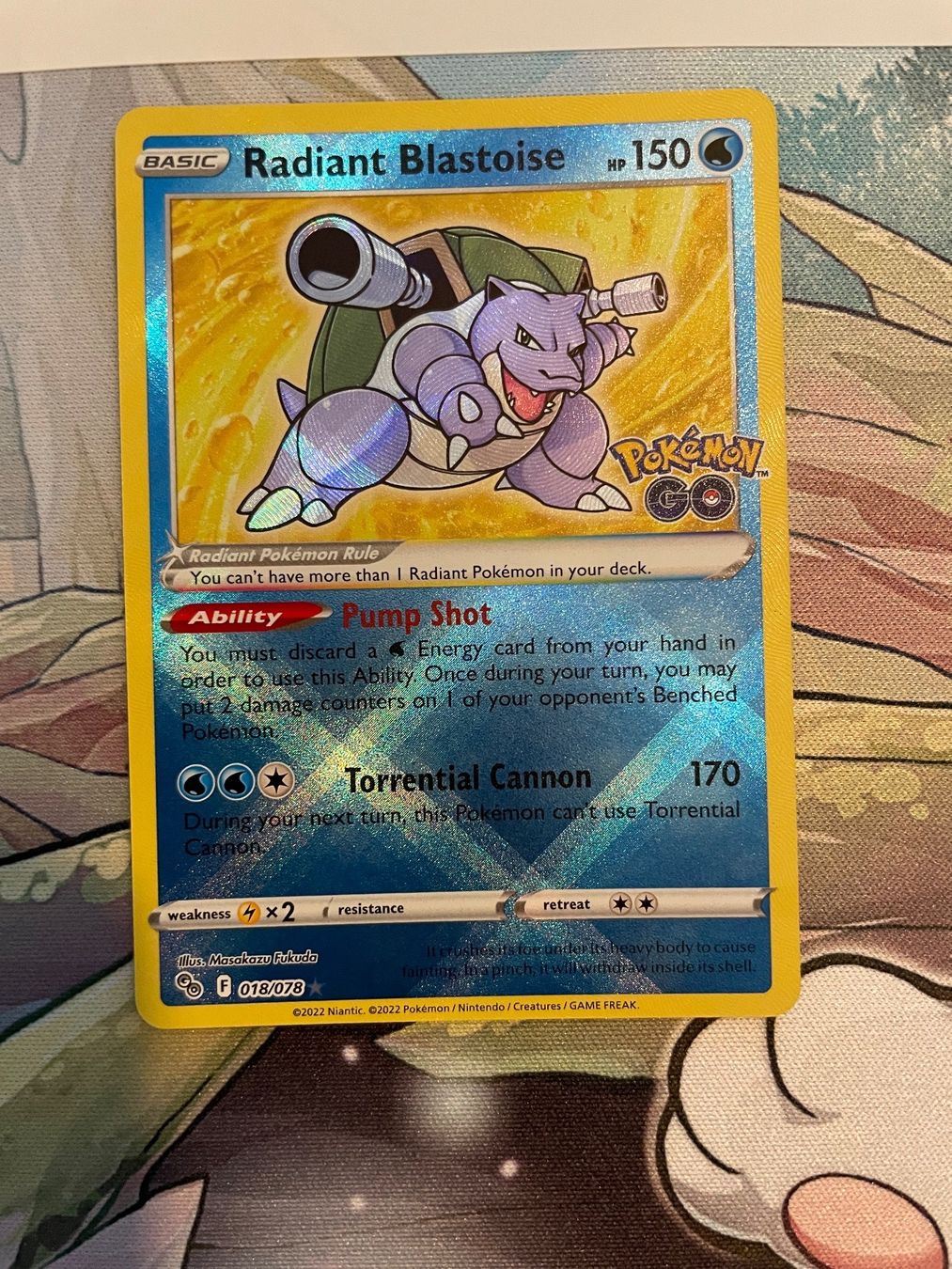 Pokémon Sammelbilder & Trading cards: 018/078 Radiant Blastoise Pokemon GO EN – Gebraucht aus Niederweningen von rimicanardo 1