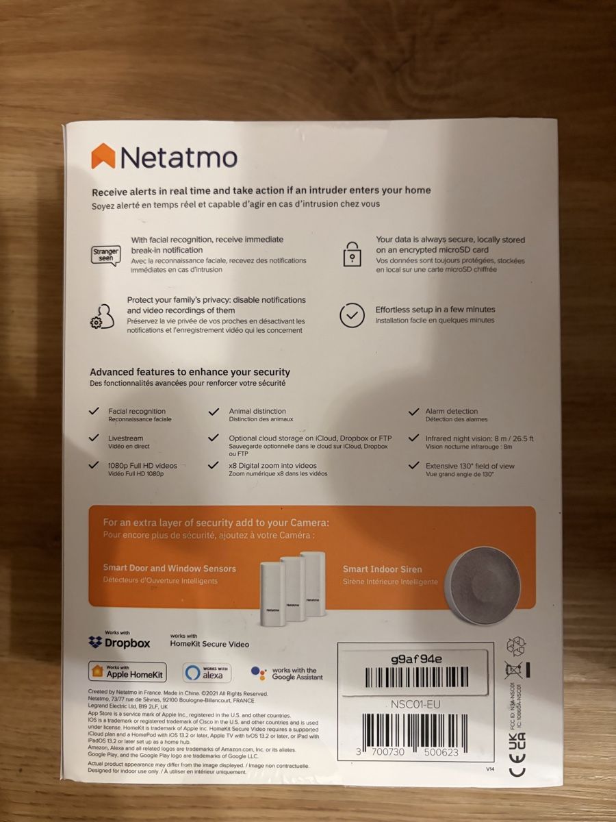 Netatmo Alarmanlagen: Netatmo Smart Indoor Camera (Fabrikneu) – Neu und originalverpackt aus Aeschi SO von Bluemail 1