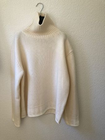 Pullover 100% Merino Wool, Off-White, M, NEU!