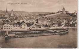 CH 219 Schaffhausen mit Munot, von der Fernsicht, ≈ 1914/15