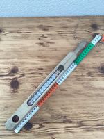 Antiker Holz Thermometer, defekt, für Deko oder Sammler