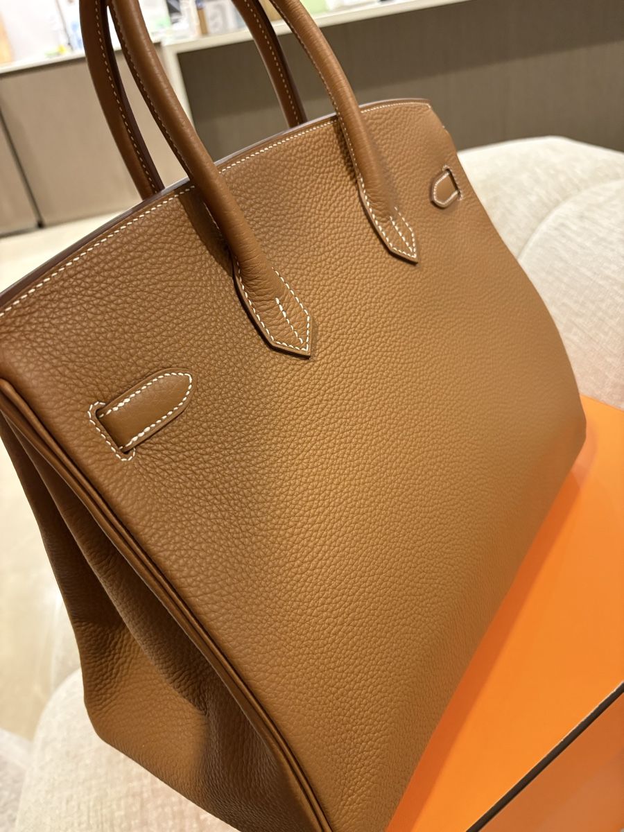 Hermès Borse da donna: Hermes Birkin 35 gold retourne – Nuovo (secondo la descrizione) da Kilchberg ZH venduto da cruella 3