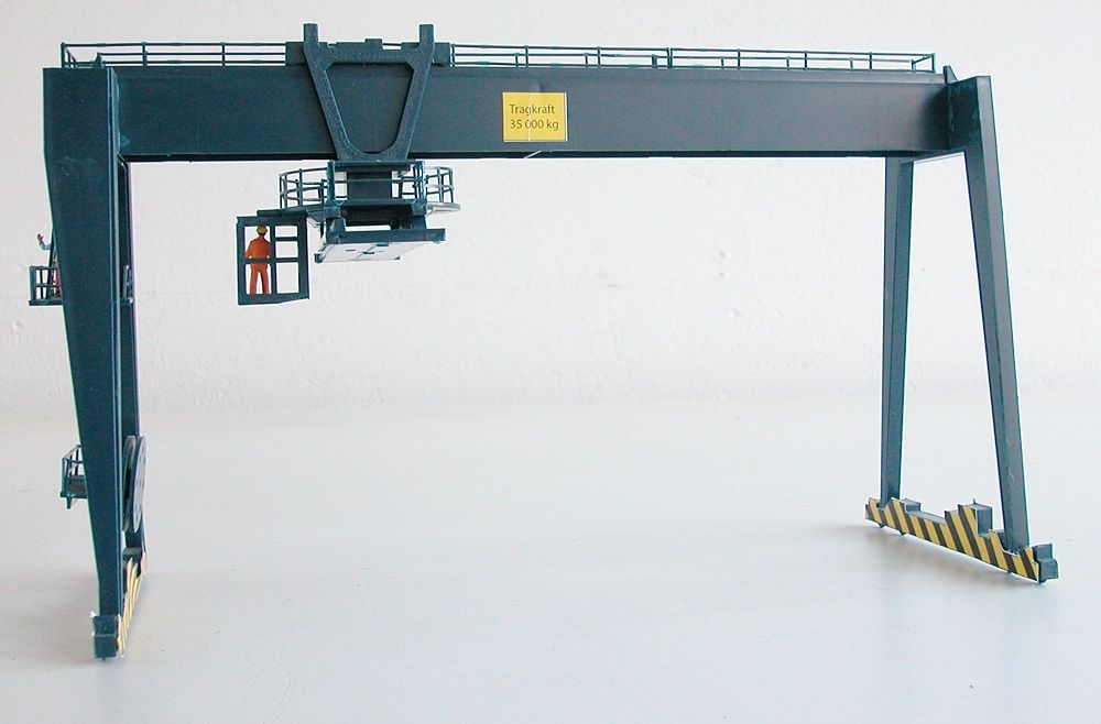 Modelleisenbahnen: Container-Kran zu Spur H0 – Gebraucht aus Oberwil BL von Klang 2