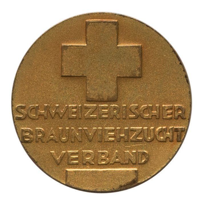 Medaillen: Medaille Schweizerischer Braunviehzucht – Gebraucht aus Rotkreuz von Swiss-Coins