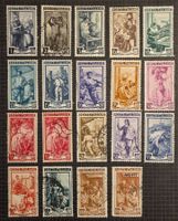 Italien 1950 Italia al Lavoro Arbeitsmotive Set (19 Stk.)