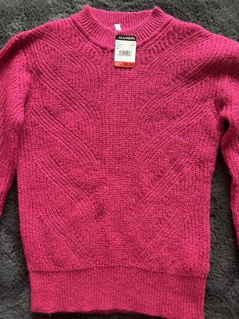 Manor Fuchsia Knit Sweater XS - New with Tags! Winter