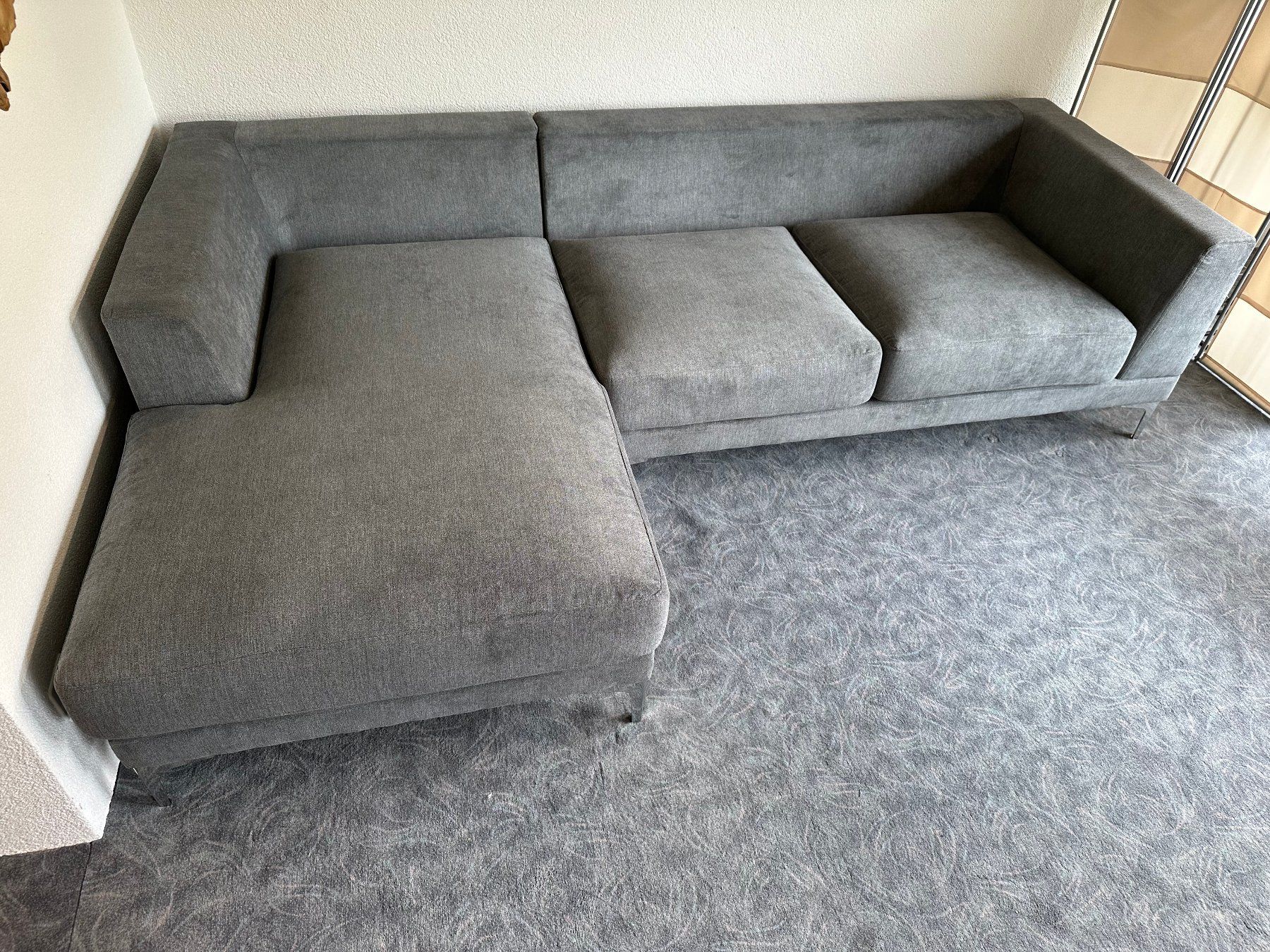 Divani: Sofa GINO Stoff Aston anthrazit dunkelgrau 184 x 258 cm – Nuovo e nell'imballaggio originale da Unterentfelden venduto da moebelrufli 6