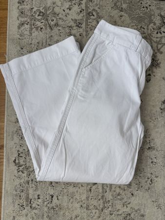 White Denim High Waist White Pants NP: 120.-