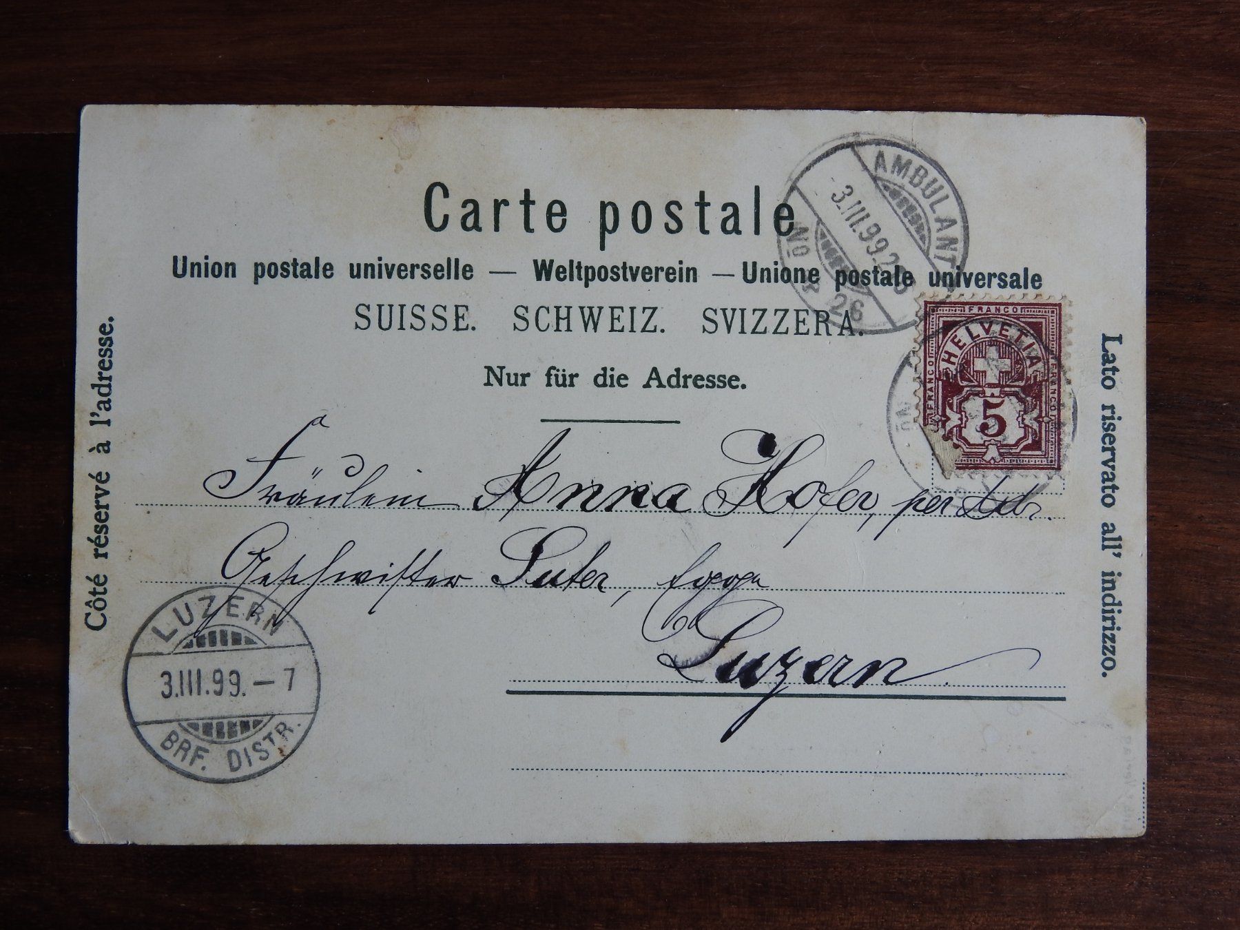 Cartoline postali: Gruss aus Glarus, schöne AK – Usato da Rain venduto da 999-800-K 1