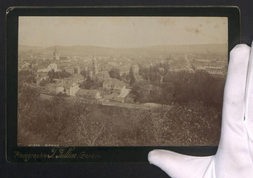 Fotografie & Manifesti: Fotografie Biel / Bienne, Ortsansicht mi – Usato da Berlin venduto da bartko-reher