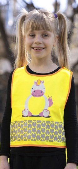 Altro abbigliamento per bambino: Kinder Warnweste Einhorn Reflektorweste neu u. ovp – Nuovo e nell'imballaggio originale da Windisch venduto da Trudi45