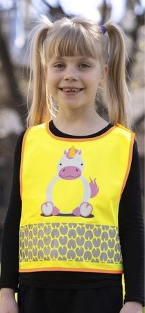 Kinder Warnweste Einhorn Reflektorweste neu u. ovp