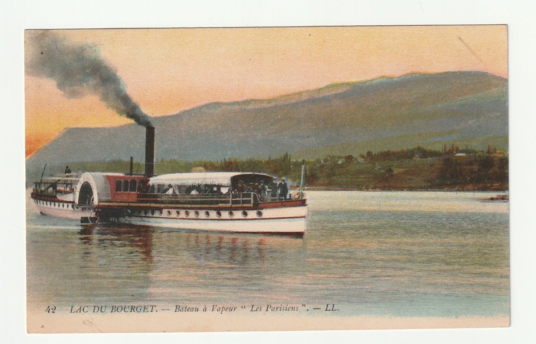 Cartes postales: Ansichtskarte Lac du Bourget Dampfschiff Frankreich 1914 – D'occasion à St. Gallen par Ricardo_Deals